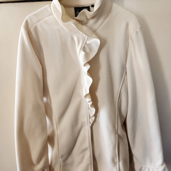 Collection Eivissa Jackets & Blazers - Collection Eivissa Ruffled Fleece Jacket